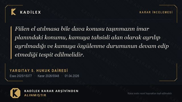 İmar Planında Okul Alanında Kalan Arsanın Bedeli İstenebilir mi?